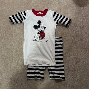 Hanna Andersson Mickey Mouse Pajama Set - Black, White, Red